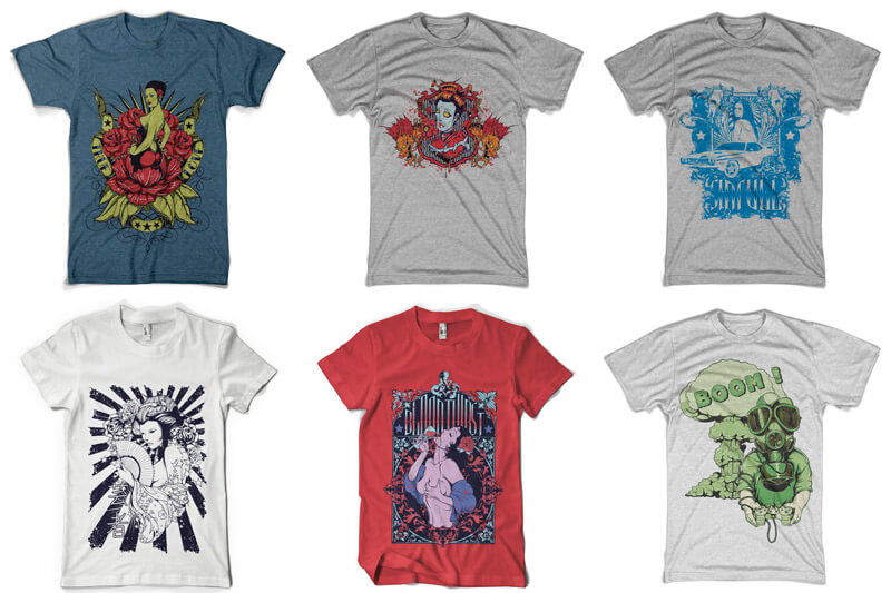 bold t-shirt graphics - 100 T shirt Designs Vol 4 Preview 02