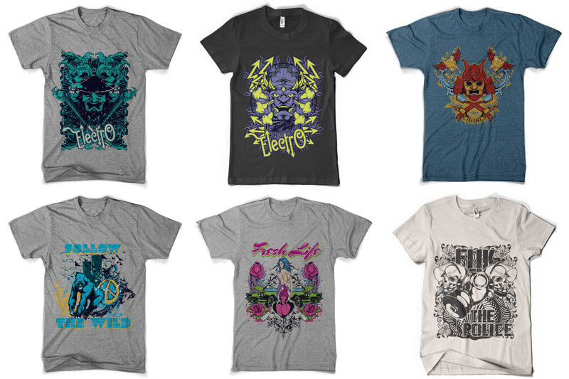 rebellious t-shirt designs - 100 T-shirt Designs Vol 5 Preview 05