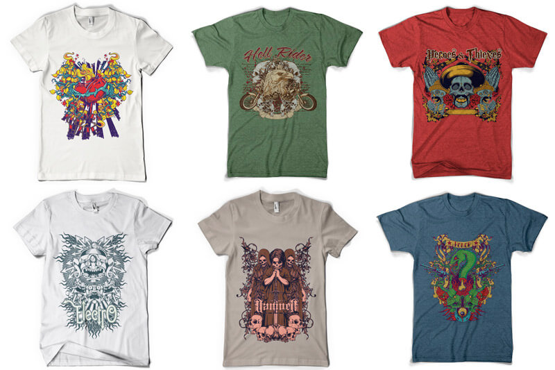 rebellious t-shirt designs - 100 T-shirt Designs Vol 5 Preview 07