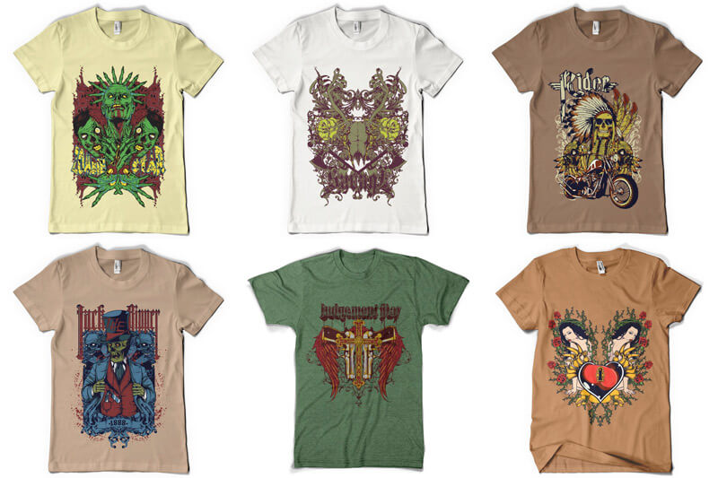 rebellious t-shirt designs - 100 T-shirt Designs Vol 5 Preview 08