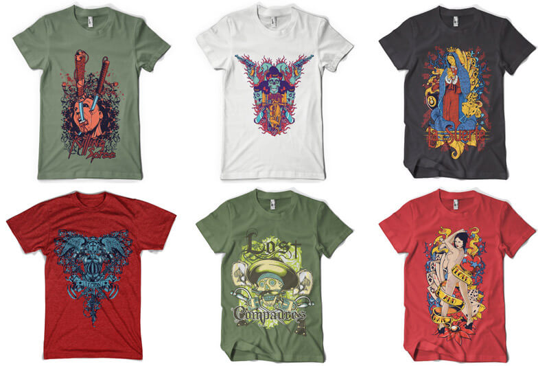rebellious t-shirt designs - 100 T-shirt Designs Vol 5 Preview 09