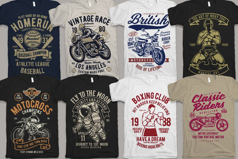 vintage car biker designs - Nadra's Mega Bundle Preview 07