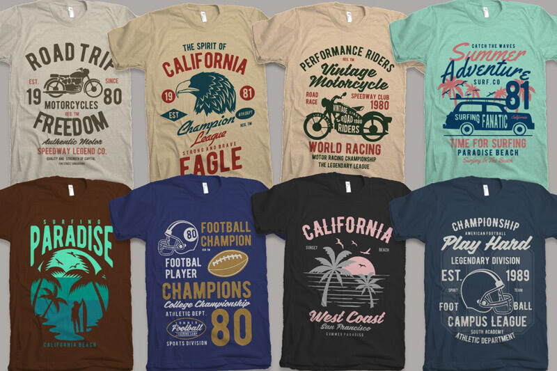 vintage car biker designs - Nadra's Mega Bundle Preview 14