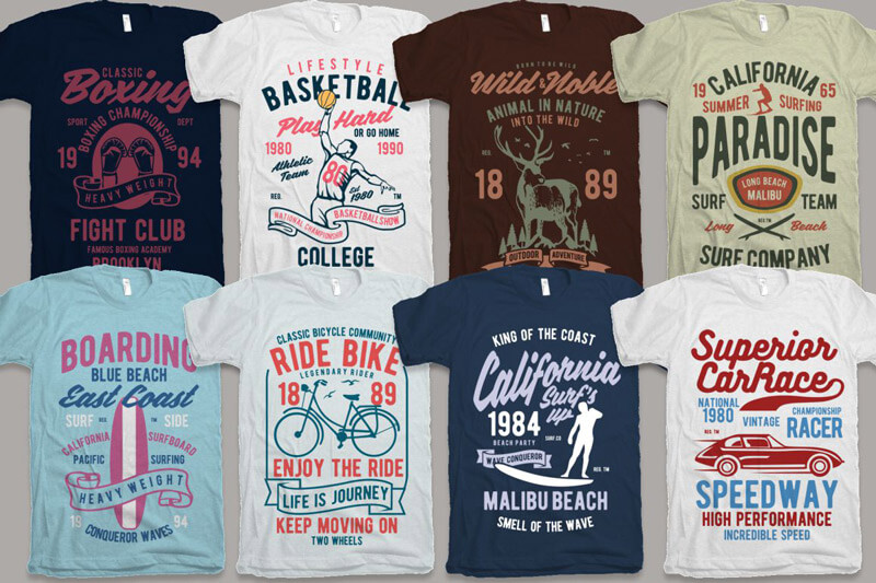 vintage car biker designs - Nadra's Mega Bundle Preview 20