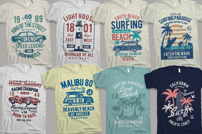 vintage car biker designs - Nadra's Mega Bundle Preview 23