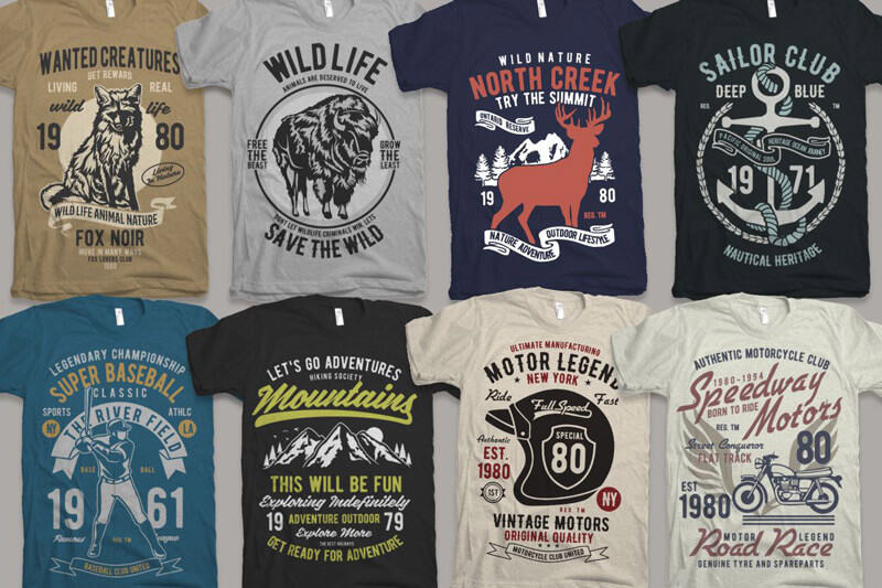 vintage car biker designs - Nadra's Mega Bundle Preview 25