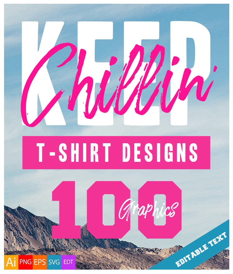 100 Keep Chillin Designs Cover