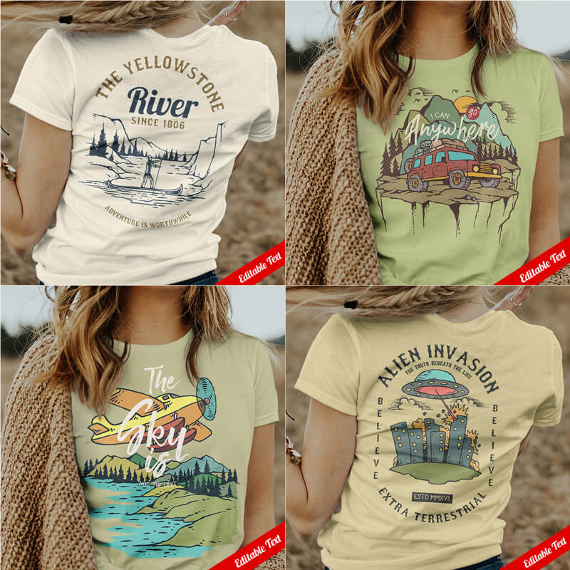 keep chillin designs bundle - summer adventure graphic bundle - 100 Keep Chillin Designs Preview 01