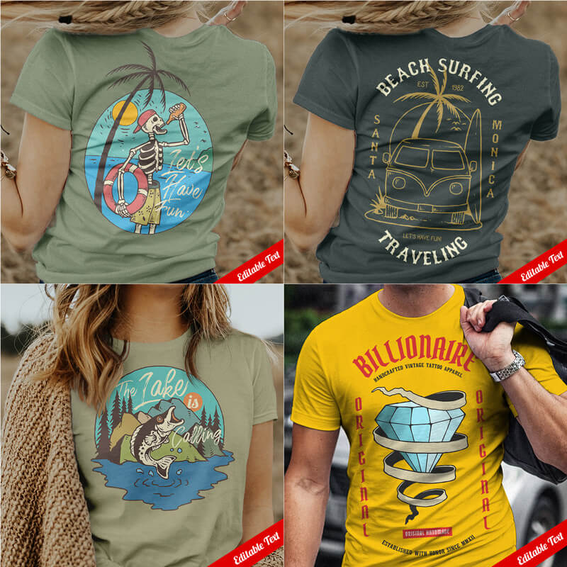 keep chillin designs bundle - summer adventure graphic bundle - 100 Keep Chillin Designs Preview 04