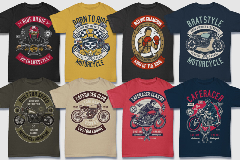 retro t-shirt vectors - retro graphic t-shirt vectors - 100 Retro T shirt Designs Preview 02