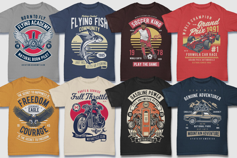 retro t-shirt vectors - retro graphic t-shirt vectors - 100 Retro T shirt Designs Preview 05