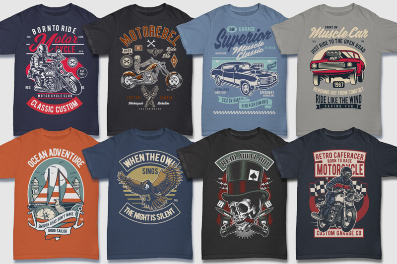 retro t-shirt vectors - retro graphic t-shirt vectors - 100 Retro T shirt Designs Preview 08