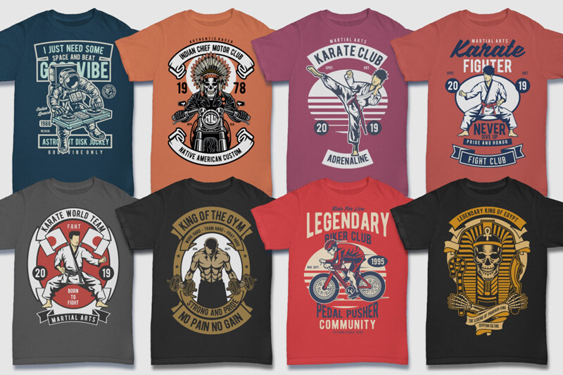 retro graphic t-shirt designs - 100 Retro T-shirt Designs Vol 2 Preview 07