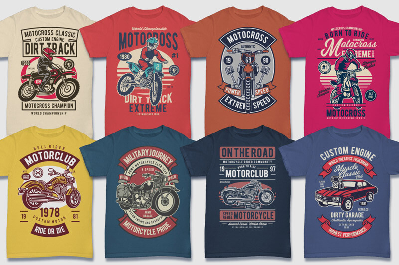 retro graphic t-shirt designs - 100 Retro T-shirt Designs Vol 2 Preview 08