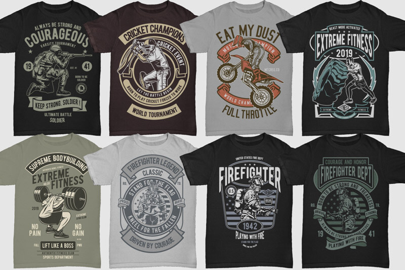 retro t-shirt graphics - 100 Retro T shirt Designs Vol 3 Preview 04