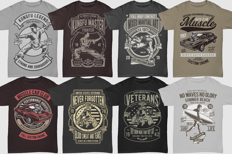 retro t-shirt graphics - 100 Retro T shirt Designs Vol 3 Preview 07