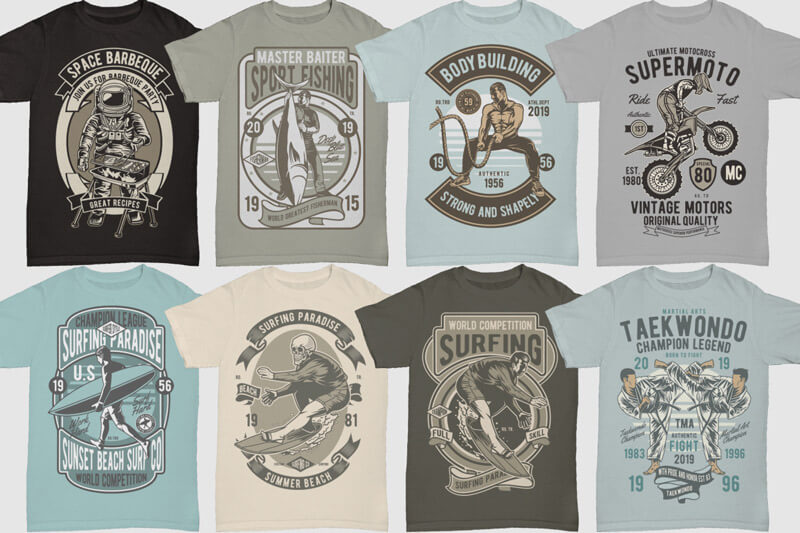 retro t-shirt graphics - 100 Retro T shirt Designs Vol 3 Preview 10