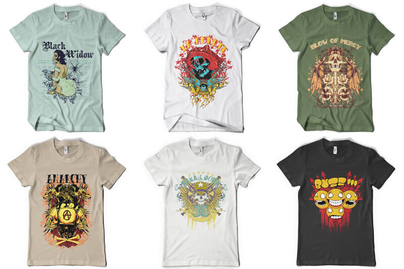 t-shirt design bundle - 100 T-shirt Designs Vol 6 Preview 03