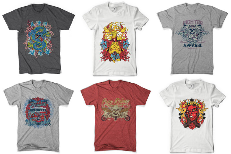 t-shirt design bundle - 100 T-shirt Designs Vol 6 Preview 06