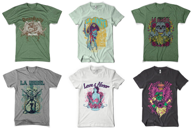 t-shirt design bundle - 100 T-shirt Designs Vol 6 Preview 09
