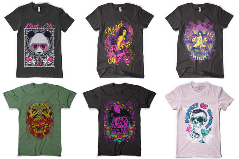 t-shirt design bundle - 100 T-shirt Designs Vol 6 Preview 11