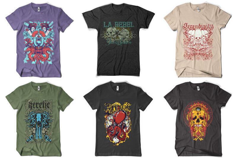 t-shirt design bundle - 100 T-shirt Designs Vol 6 Preview 13