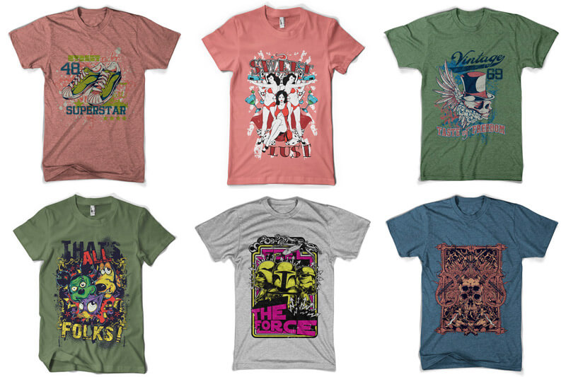 t-shirt design bundle - 100 T-shirt Designs Vol 6 Preview 15