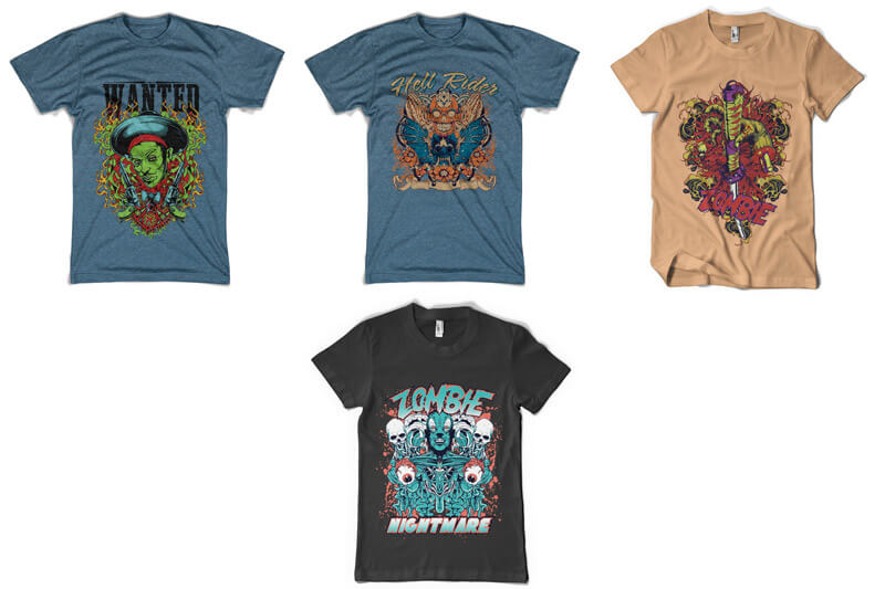 t-shirt design bundle - 100 T-shirt Designs Vol 6 Preview 17