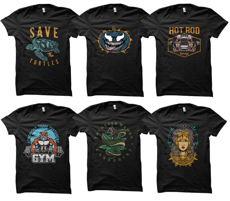 apparel business designs - 110 t-shirt designs - 110-Tshirt-Designs-Bundle-Preview-09