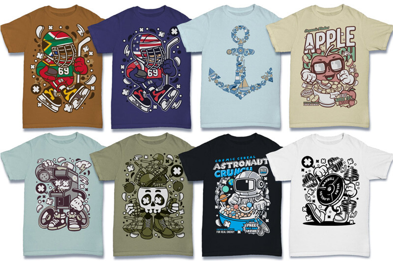 cartoon vector art - cartoon vector t-shirt designs - Cartoon Vector Part 6 Preview 01