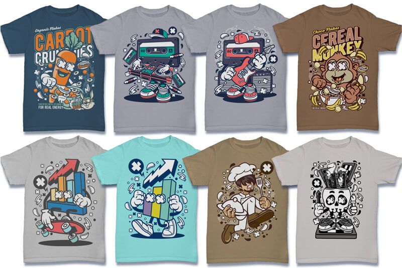 cartoon vector art - cartoon vector t-shirt designs - Cartoon Vector Part 6 Preview 05