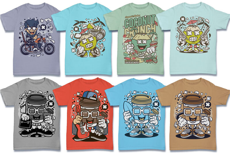 cartoon vector art - cartoon vector t-shirt designs - Cartoon Vector Part 6 Preview 06