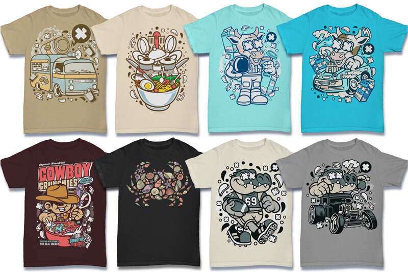 cartoon vector art - cartoon vector t-shirt designs - Cartoon Vector Part 6 Preview 07