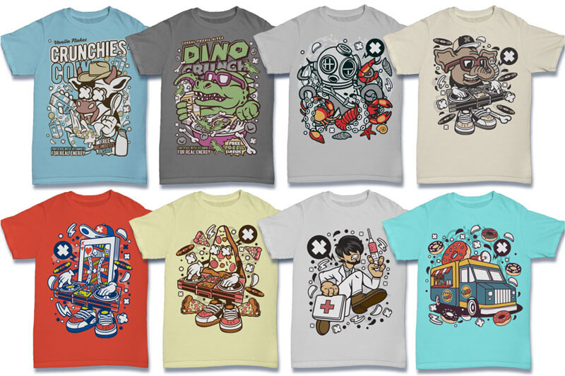 cartoon vector art - cartoon vector t-shirt designs - Cartoon Vector Part 6 Preview 08