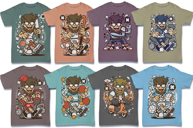 cartoon vector art - cartoon vector t-shirt designs - Cartoon Vector Part 6 Preview 11