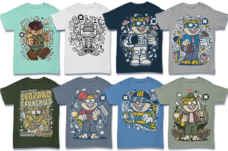 cartoon vector art - cartoon vector t-shirt designs - Cartoon Vector Part 6 Preview 13