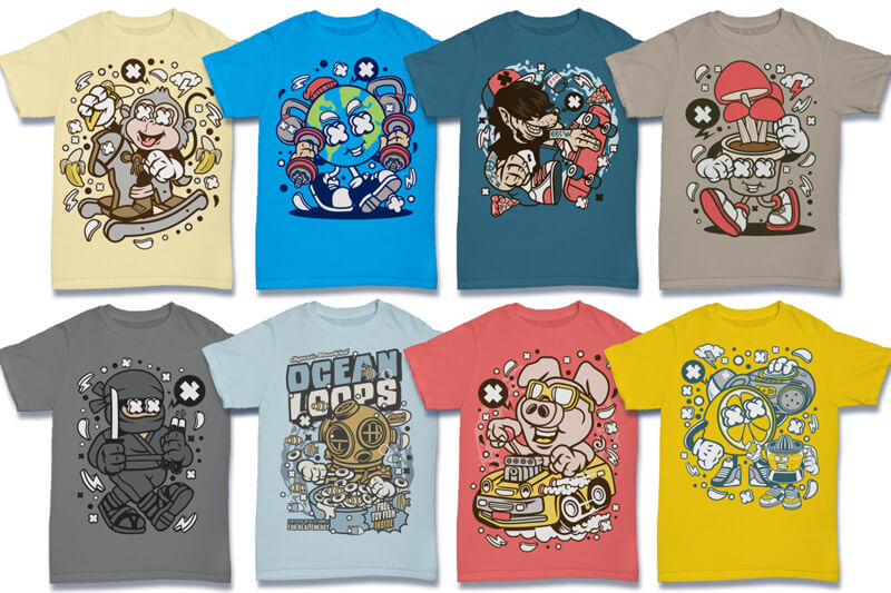 cartoon vector art - cartoon vector t-shirt designs - Cartoon Vector Part 6 Preview 15