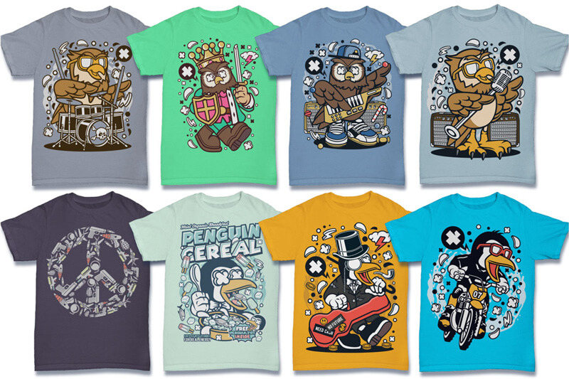 cartoon vector art - cartoon vector t-shirt designs - Cartoon Vector Part 6 Preview 16
