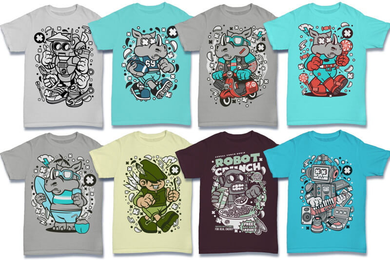 cartoon vector art - cartoon vector t-shirt designs - Cartoon Vector Part 6 Preview 20