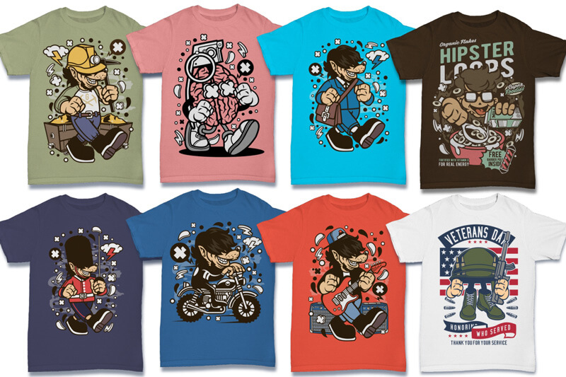 cartoon vector art - cartoon vector t-shirt designs