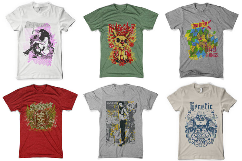 t-shirt design bundle vol 7 - 100 T-shirt Designs Vol 7 Bundle Preview 02