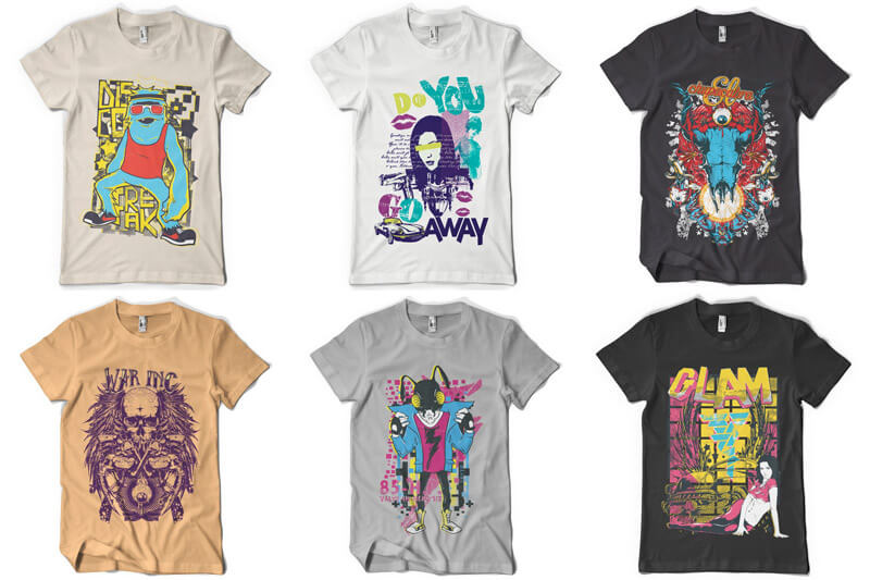 t-shirt design bundle vol 7 - 100 T-shirt Designs Vol 7 Bundle Preview 05