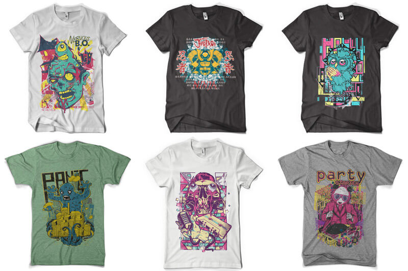 t-shirt design bundle vol 7 - 100 T-shirt Designs Vol 7 Bundle Preview 10