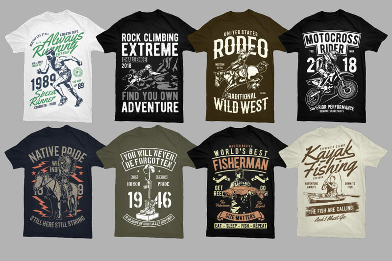 mega t-shirt design bundle - Fire Bolt Mega Bundle Preview 03