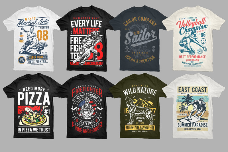 mega t-shirt design bundle - Fire Bolt Mega Bundle Preview 04