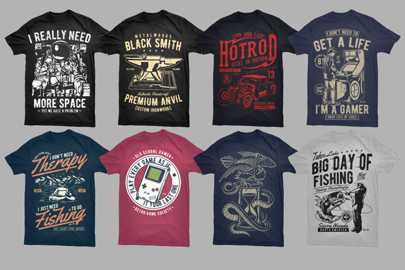 mega t-shirt design bundle - Fire Bolt Mega Bundle Preview 06