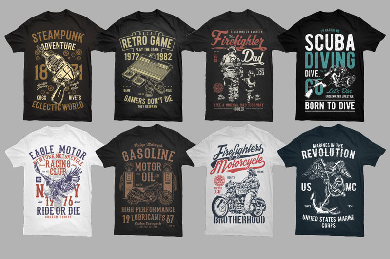 mega t-shirt design bundle - Fire Bolt Mega Bundle Preview 07