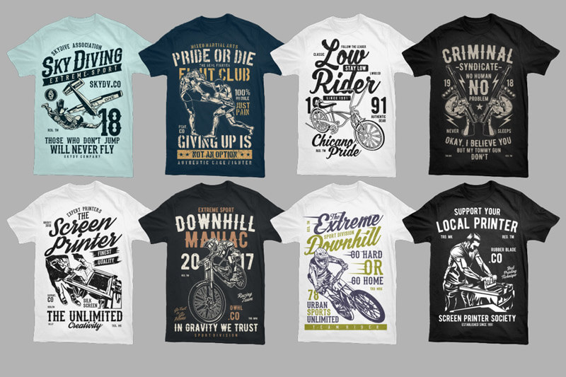 mega t-shirt design bundle - Fire Bolt Mega Bundle Preview 08