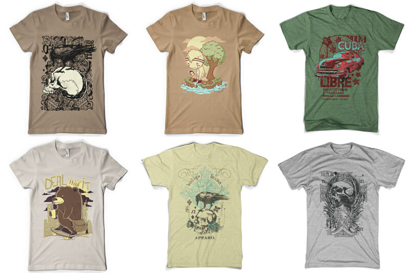 graphic t-shirt design pack - 100 T-shirt Designs Vol 8 Preview 03