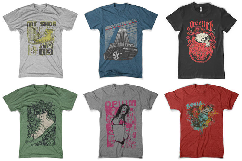 graphic t-shirt design pack - 100 T-shirt Designs Vol 8 Preview 09